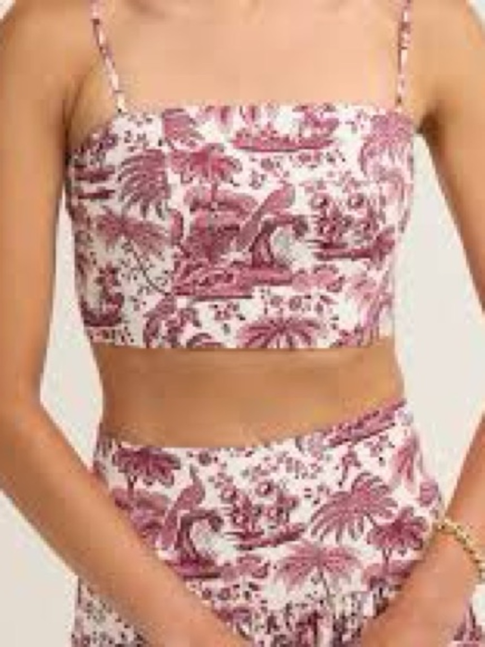 STAUD Federico Bordeaux Toile Top - Size L - NWT